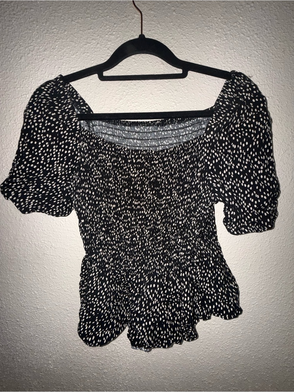 Babydoll Top Bundle Size Small Black & Floral Tops 2-Piece Lot